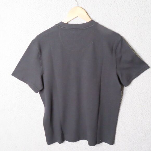 Ben Sherman Shirt Mens Medium Black Casual Short Sleeve Henley Pullover NWT - Picture 2 of 12